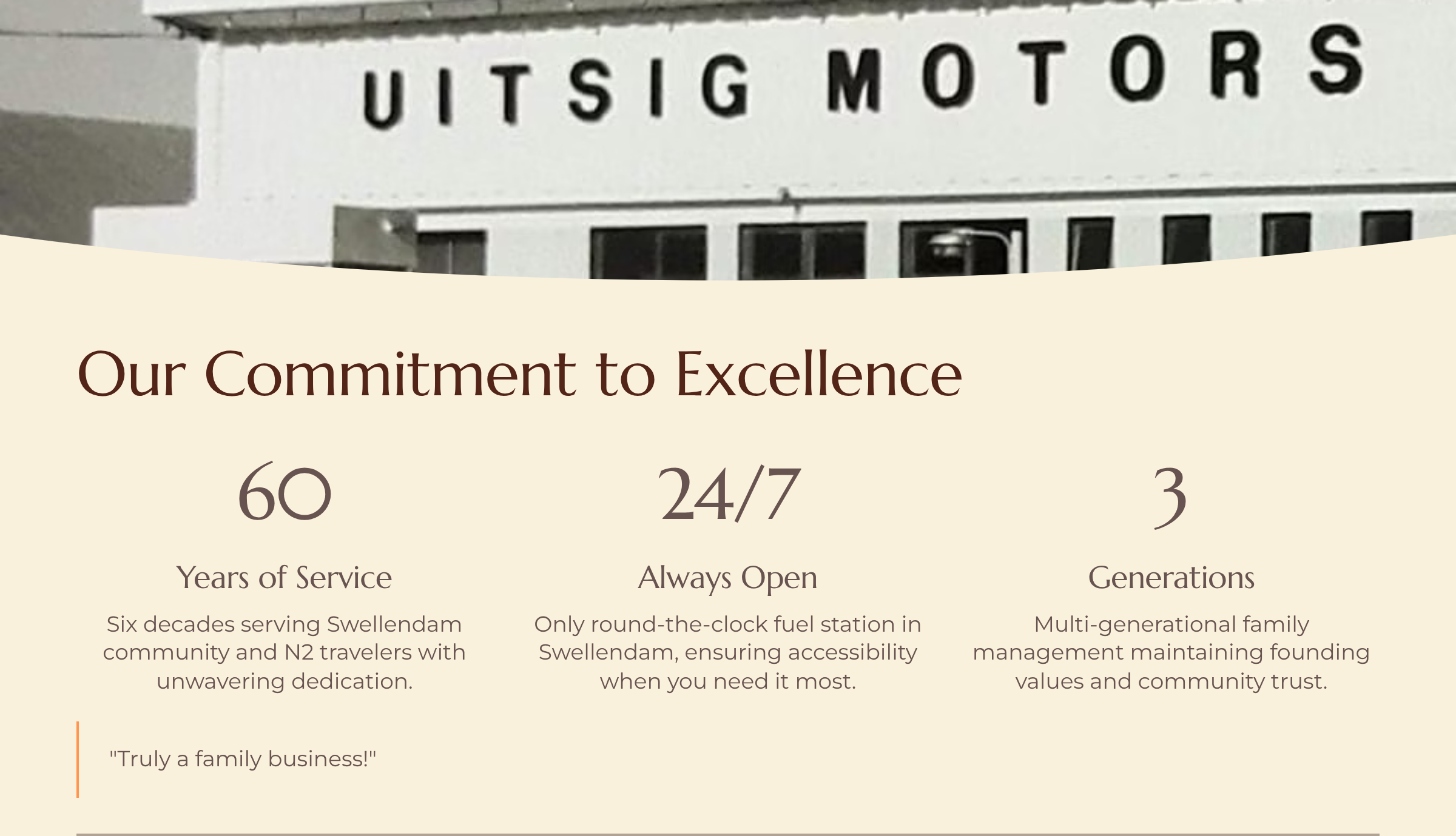 Commitment to Excellence